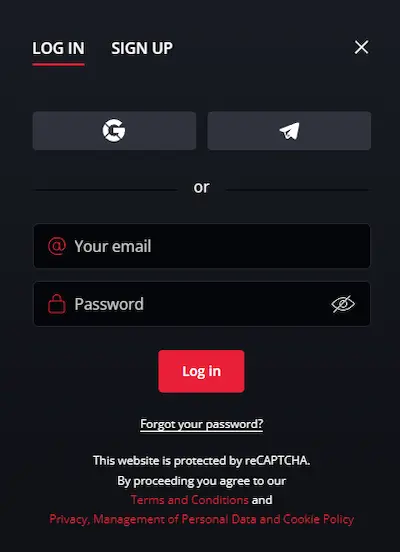 Strada Casino login